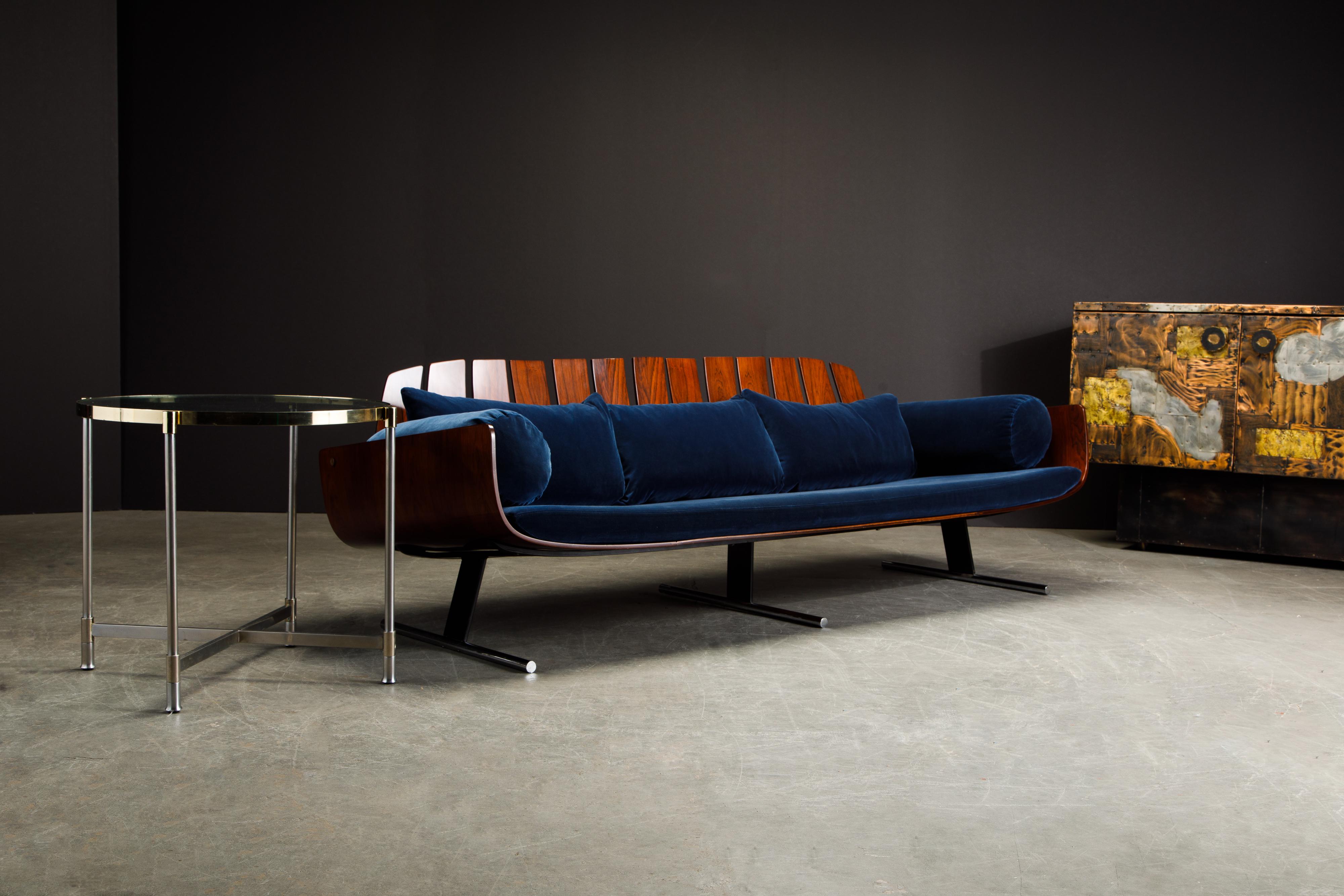 'Presidencial' Sofa by Jorge Zalszupin for L'Atelier Brazil, c. 1960, Signed 10