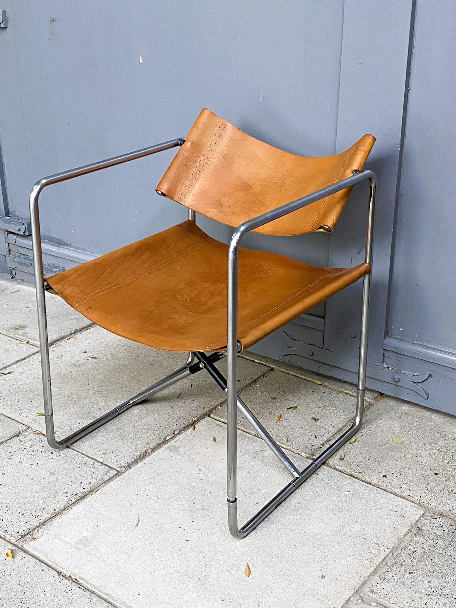 Polished ‘President’ Armchair by Michel Cadestin, for the Center Pompidou, France, 1970s For Sale