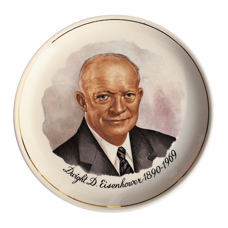 President Dwight D. Eisenhower Commemorative Ceramic Plate