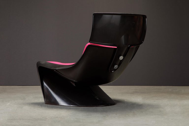 'President' Fiberglass Lounge Chairs by Steen Ostergaard for Cado, 1968, Signed  For Sale 3