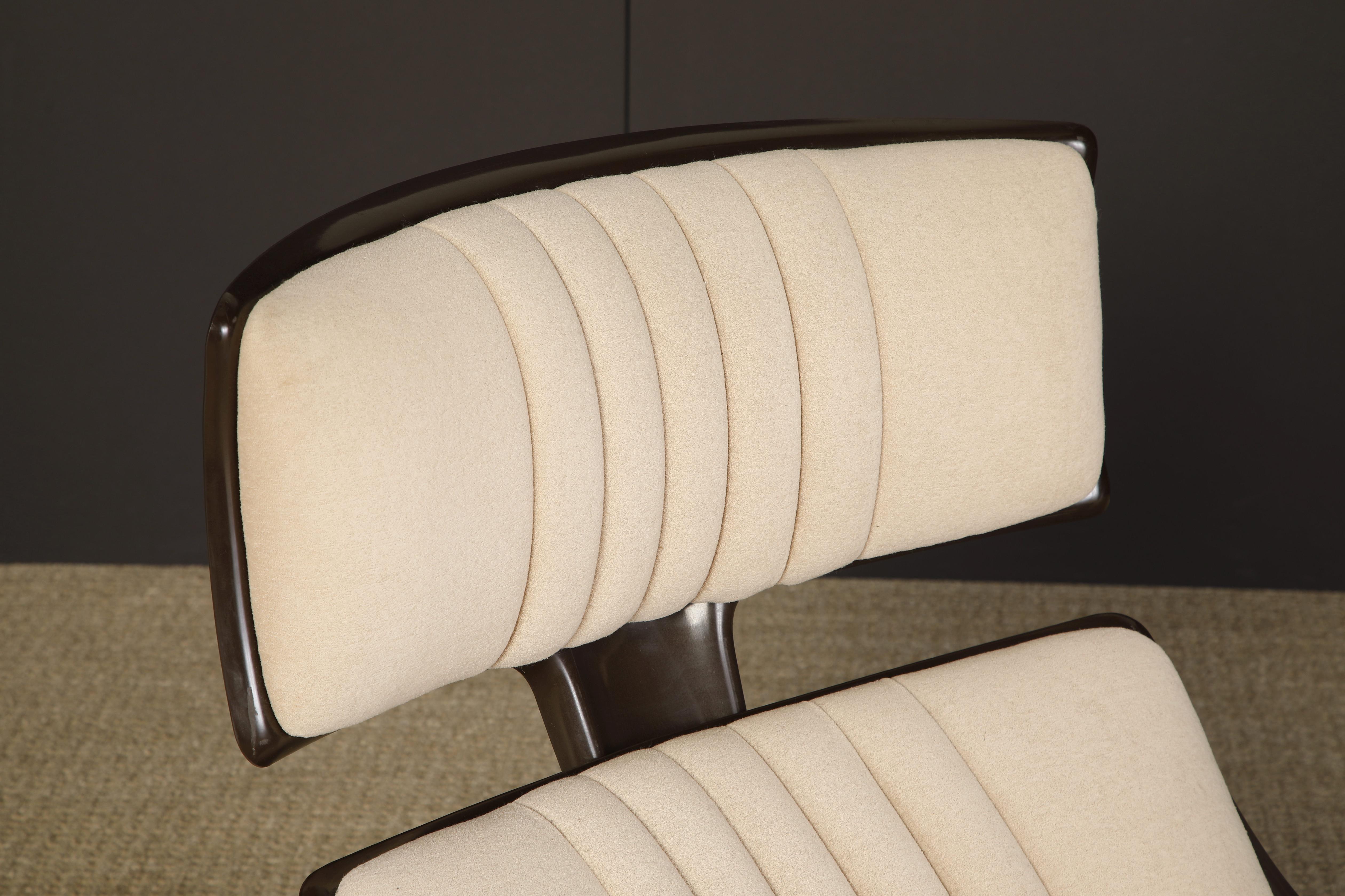 'President' Fiberglass Lounge Chairs by Steen Ostergaard for Cado, 1968, Signed 3