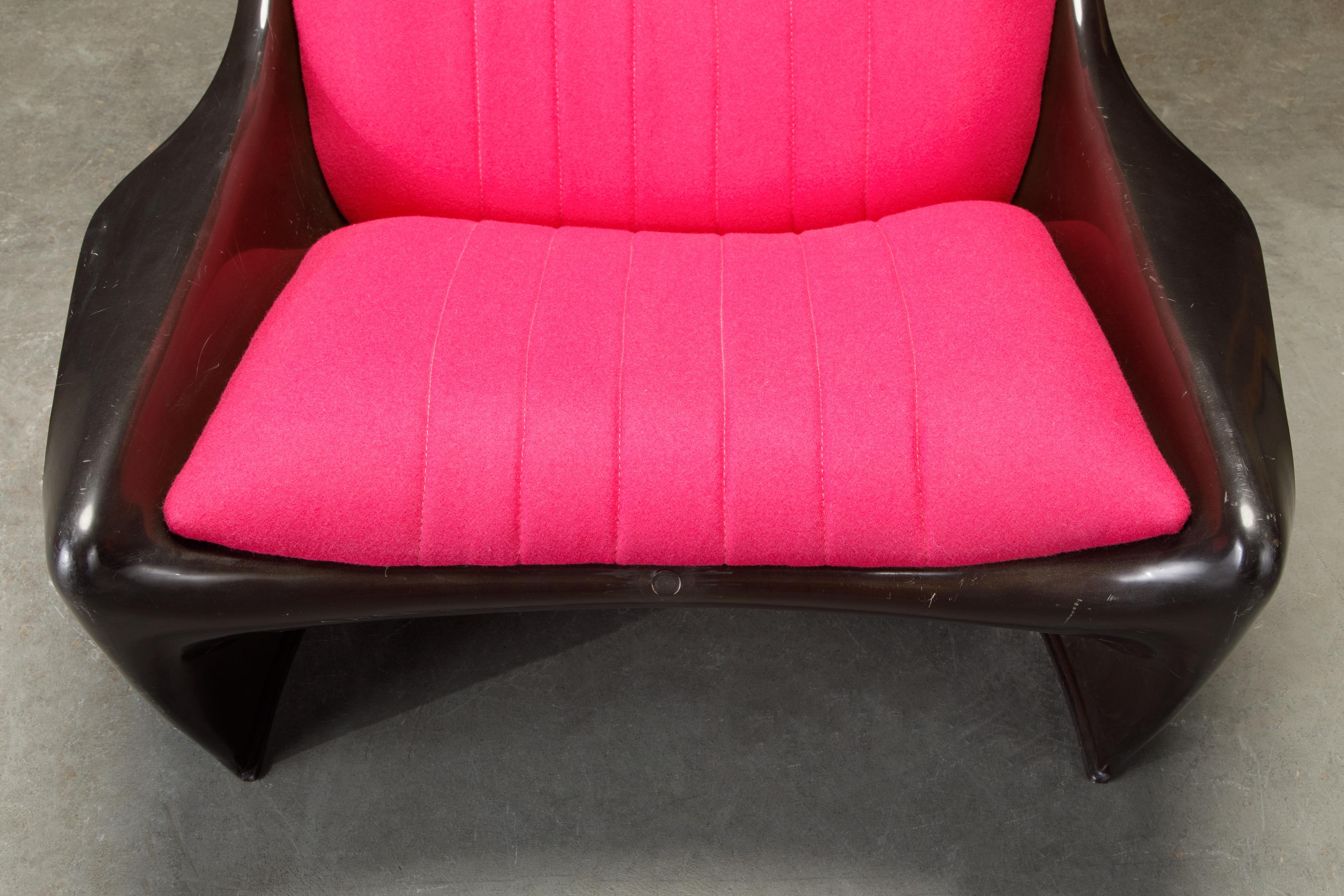'President' Fiberglass Lounge Chairs by Steen Ostergaard for Cado, 1968, Signed  For Sale 4
