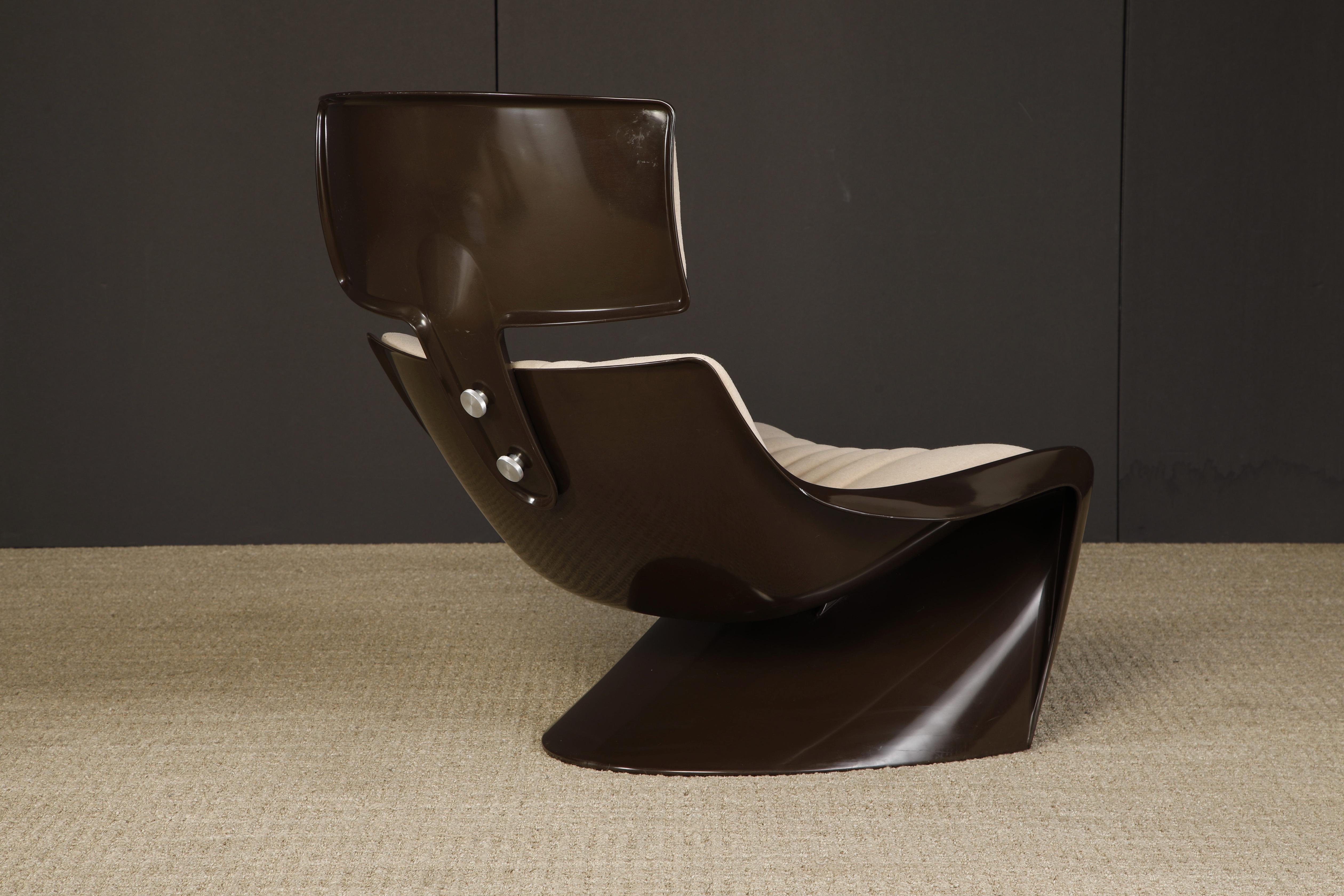 'President' Fiberglass Lounge Chairs by Steen Ostergaard for Cado, 1968, Signed 6