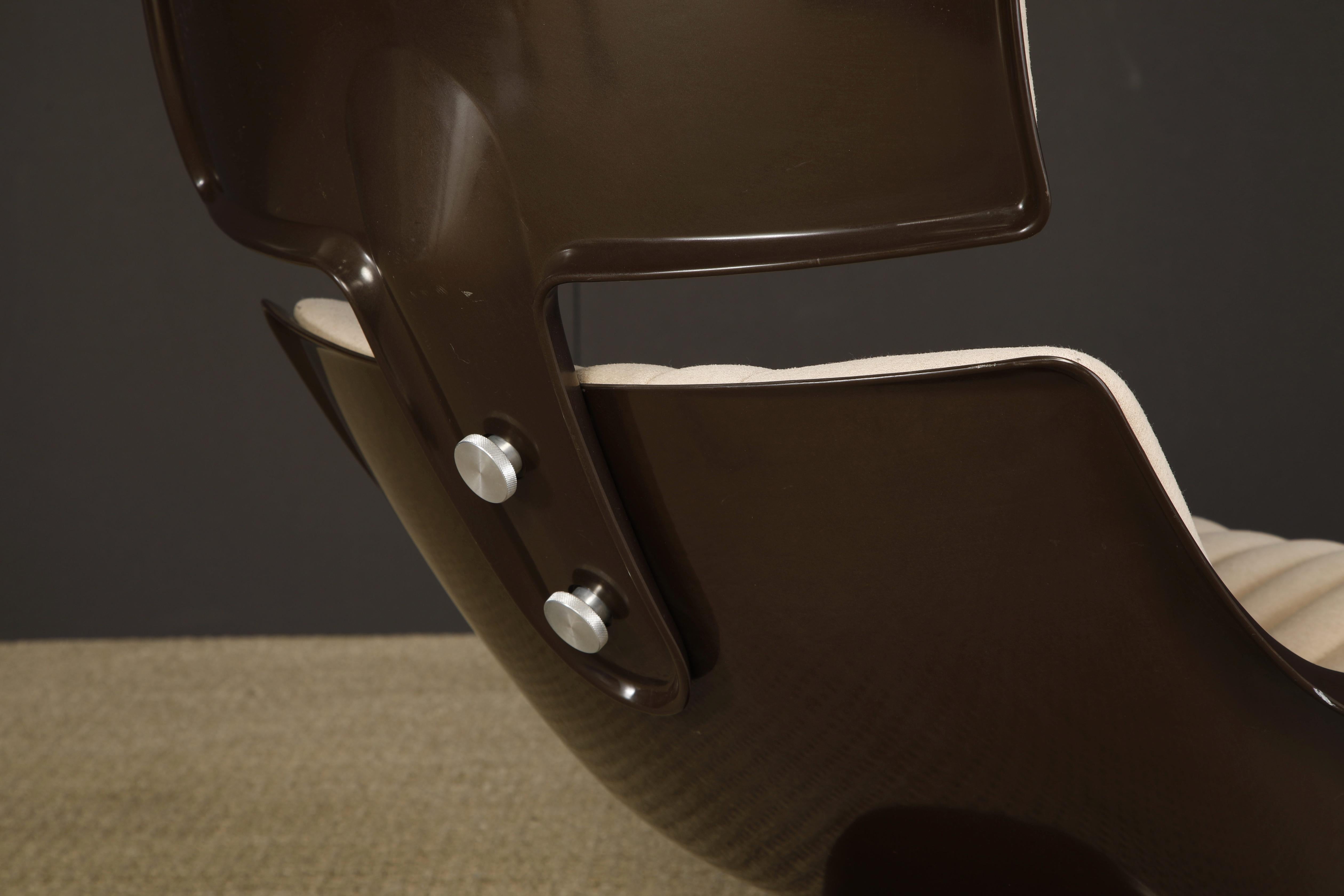 'President' Fiberglass Lounge Chairs by Steen Ostergaard for Cado, 1968, Signed 8