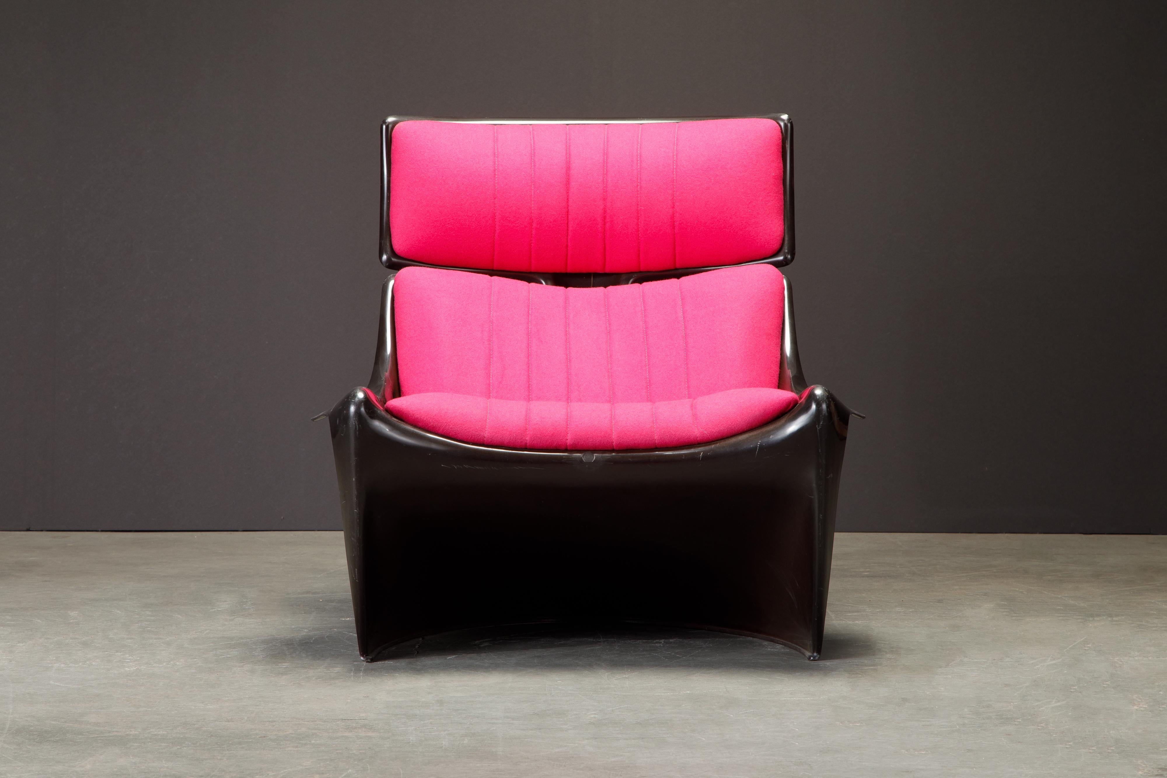 Space Age 'President' Fiberglass Lounge Chairs by Steen Ostergaard for Cado, 1968, Signed  For Sale