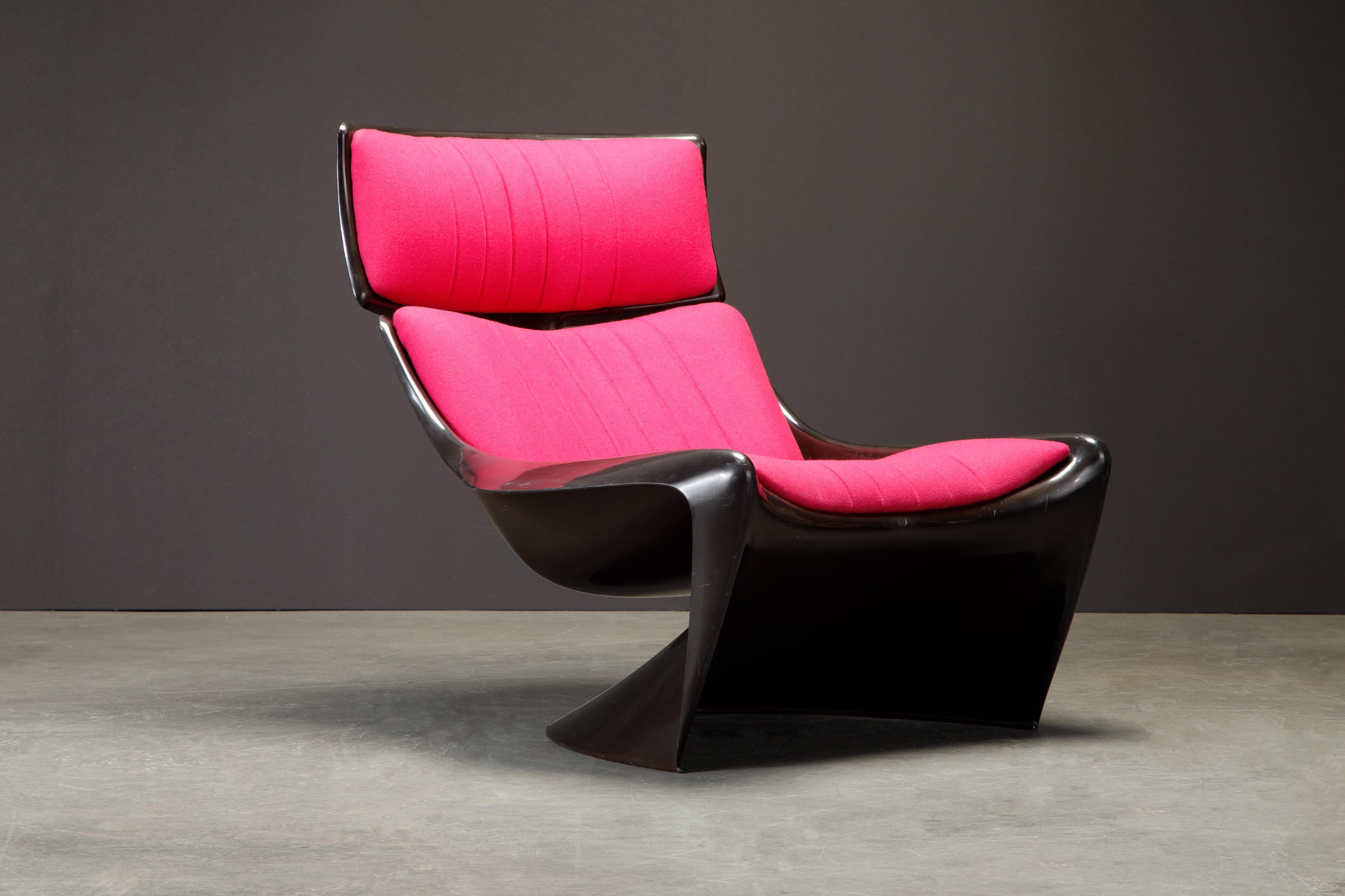 Space Age 'President' Fiberglass Lounge Chairs by Steen Ostergaard for Cado, 1968, Signed  For Sale