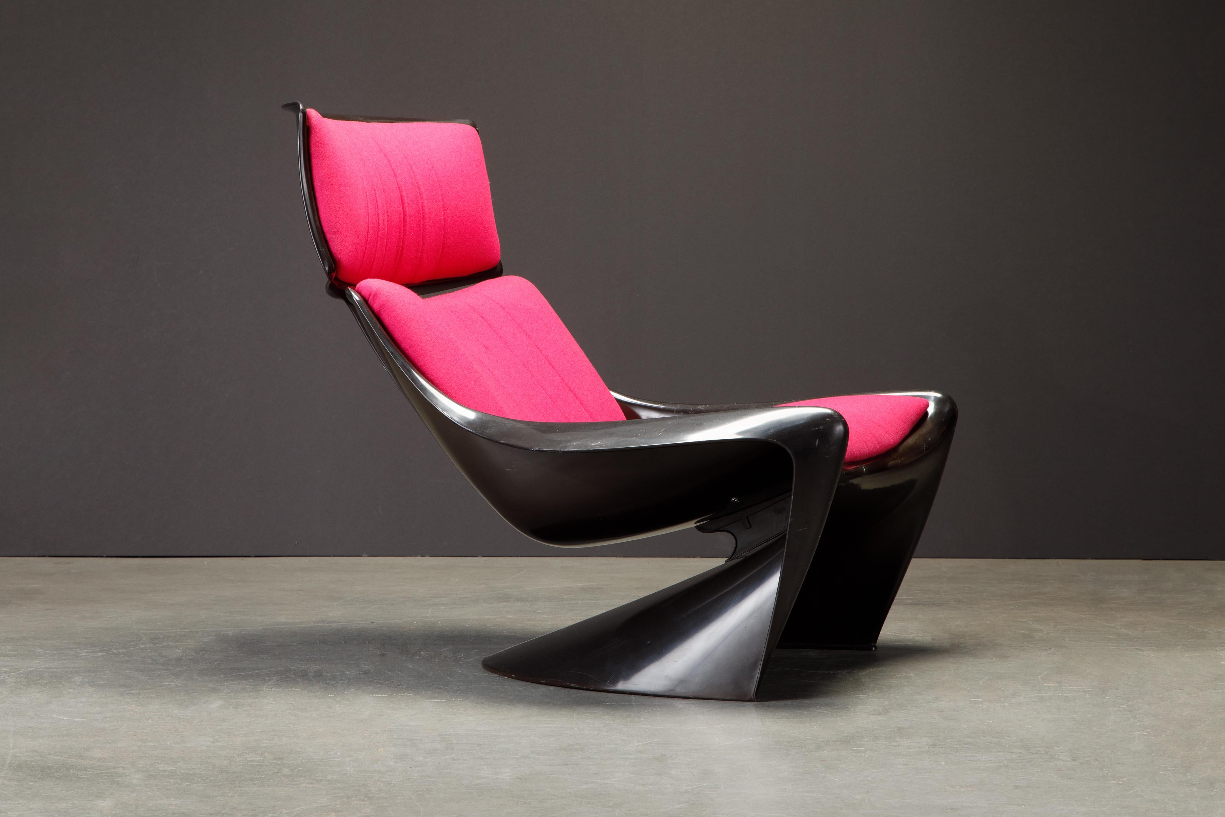 'President' Fiberglass Lounge Chairs by Steen Ostergaard for Cado, 1968, Signed  In Good Condition For Sale In Los Angeles, CA