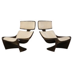 Chaises longues en fibre de verre « President » de Steen Ostergaard pour Cado, 1968, signées