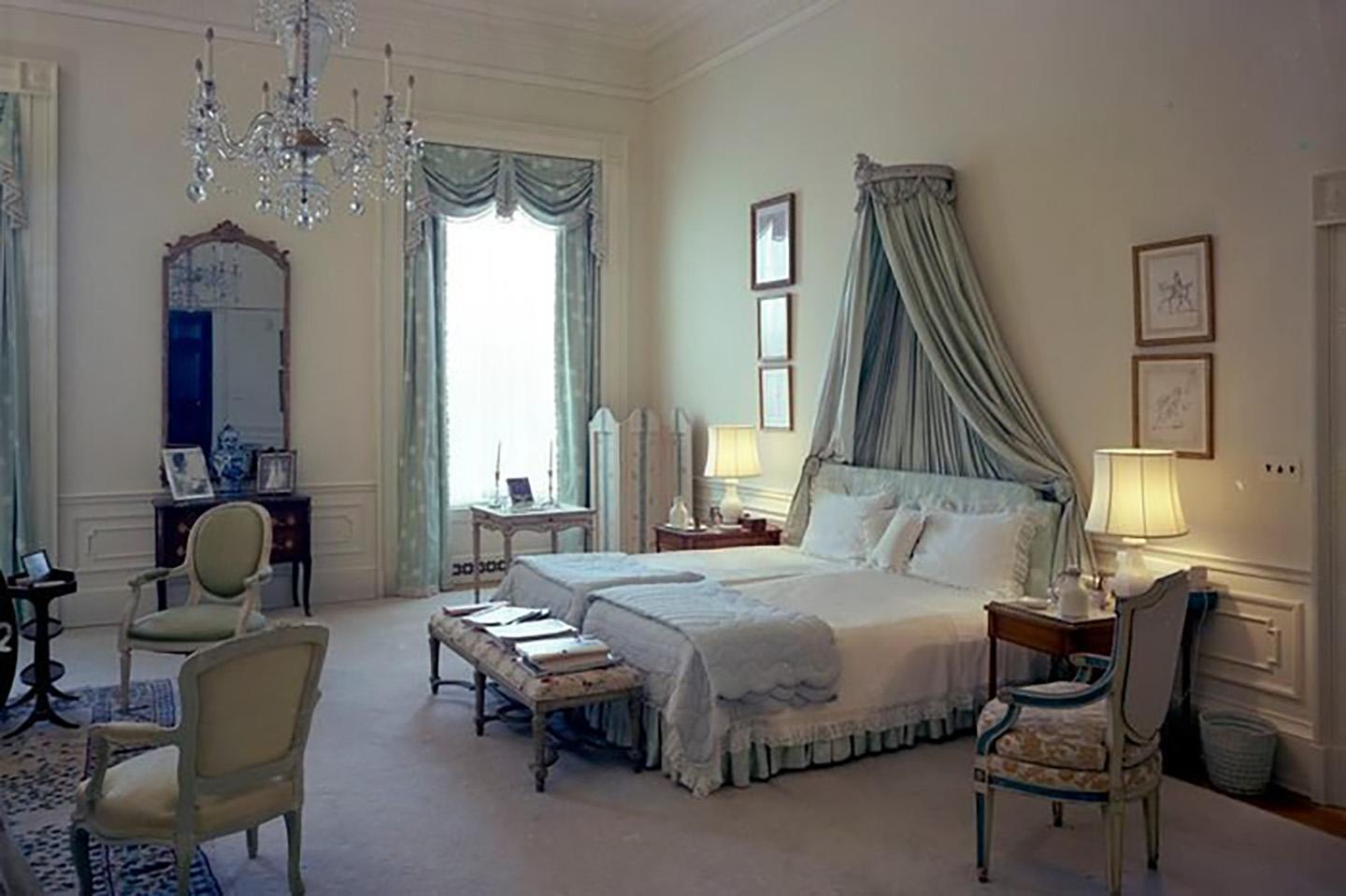 President John F. and First Lady Jacqueline Kennedy’s White House Bedroom Chairs For Sale 1