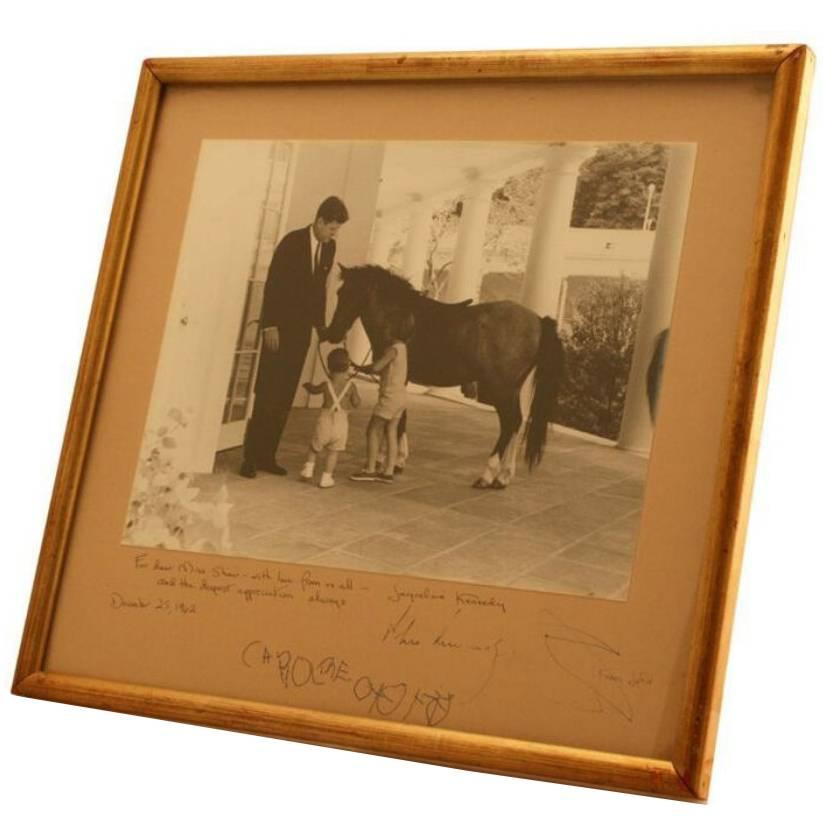 President John F. and Jackie Kennedy Autographed Photograph