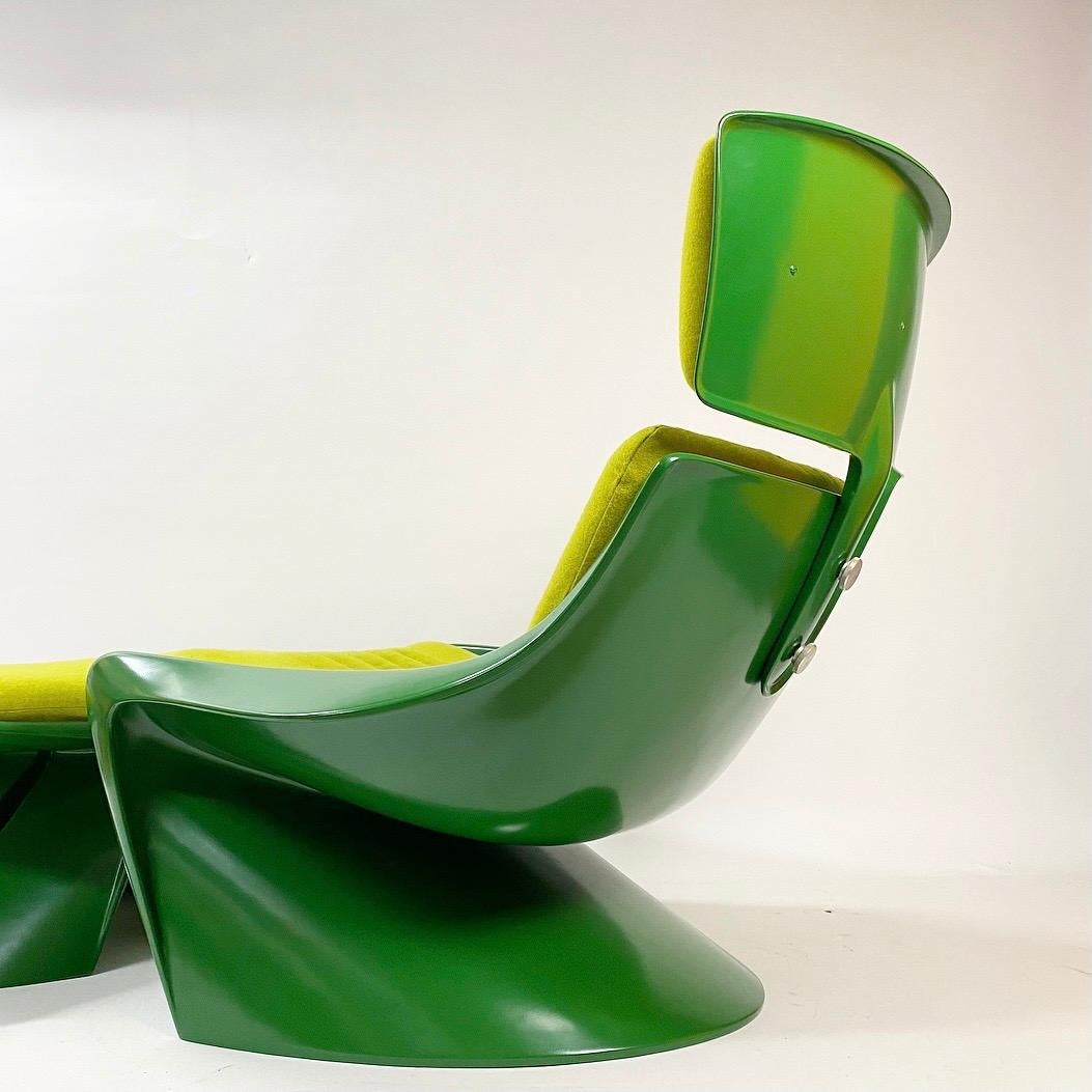 President Lounge Chair with Ottoman by Steen Østergaard for Cado, Denmark, 1970s 2