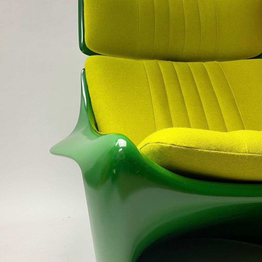 President Lounge Chair with Ottoman by Steen Østergaard for Cado, Denmark, 1970s 7