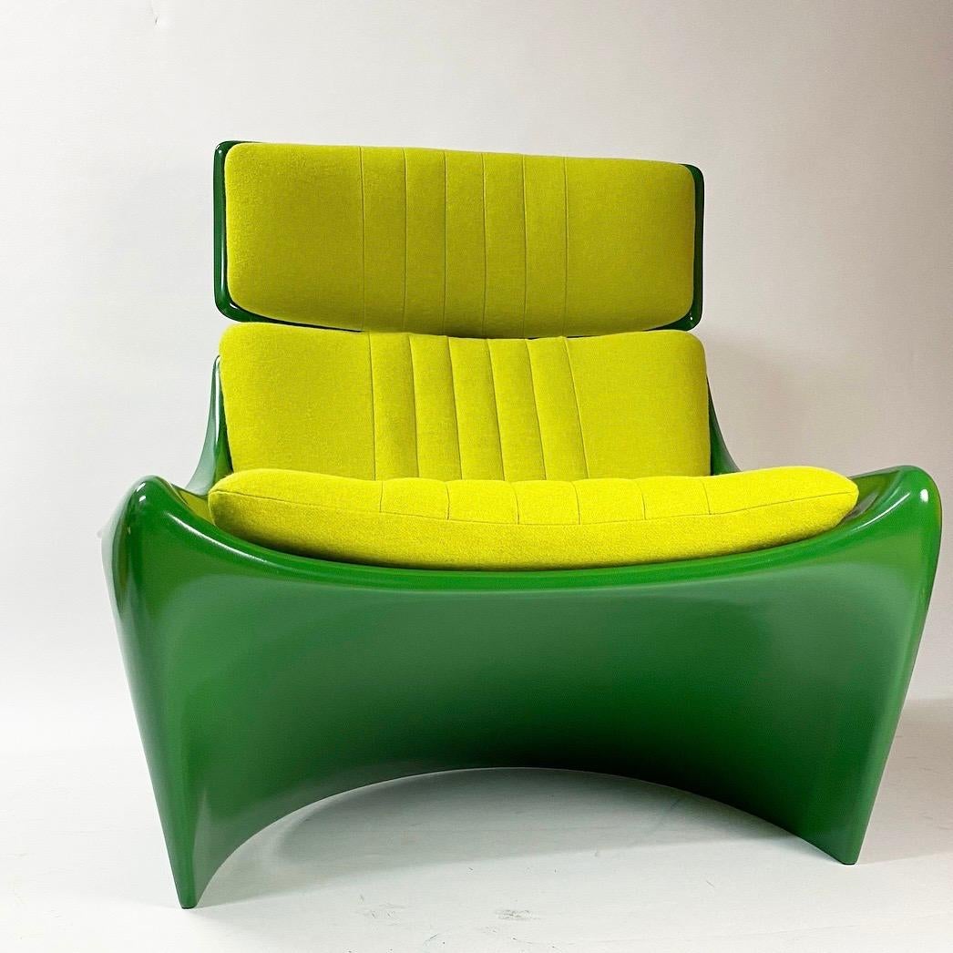 President Lounge Chair with Ottoman by Steen Østergaard for Cado, Denmark, 1970s 9