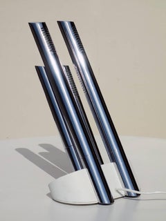 „President““ Mario Faggian von Luci, verchromte Tischlampe im italienischen Design, 1960er Jahre