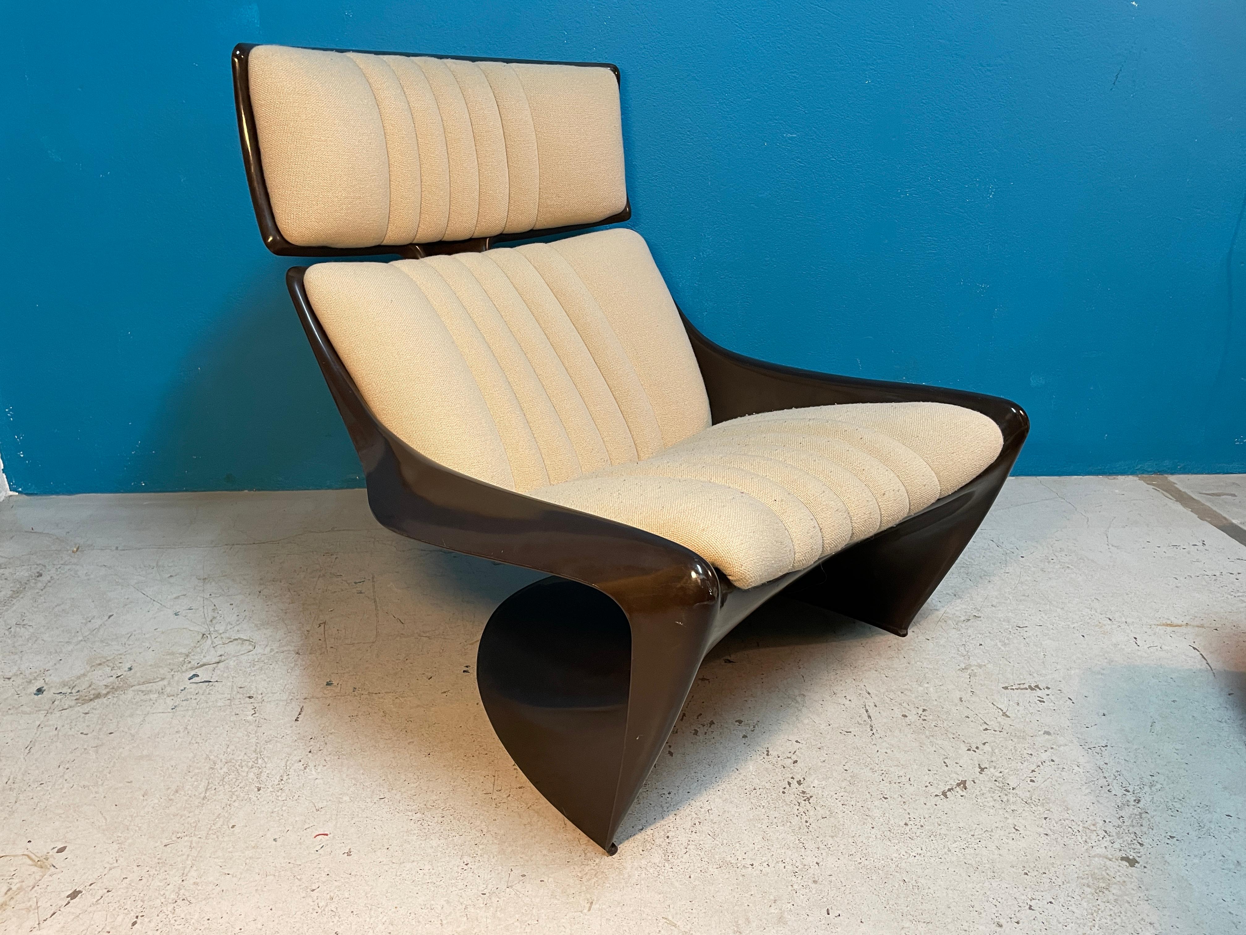 Space Age President Meteor Lounge Chair & Ottoman by Steen Ostergaard for Cado For Sale