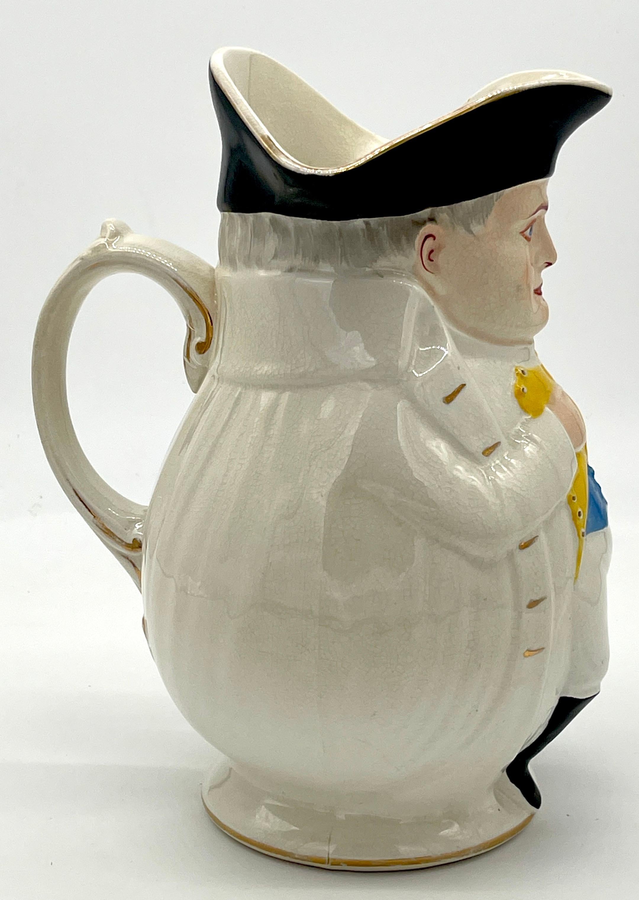 Late Victorian President William McKinley as Napoleon Large Toby Mug, by Morris & Willmore For Sale
