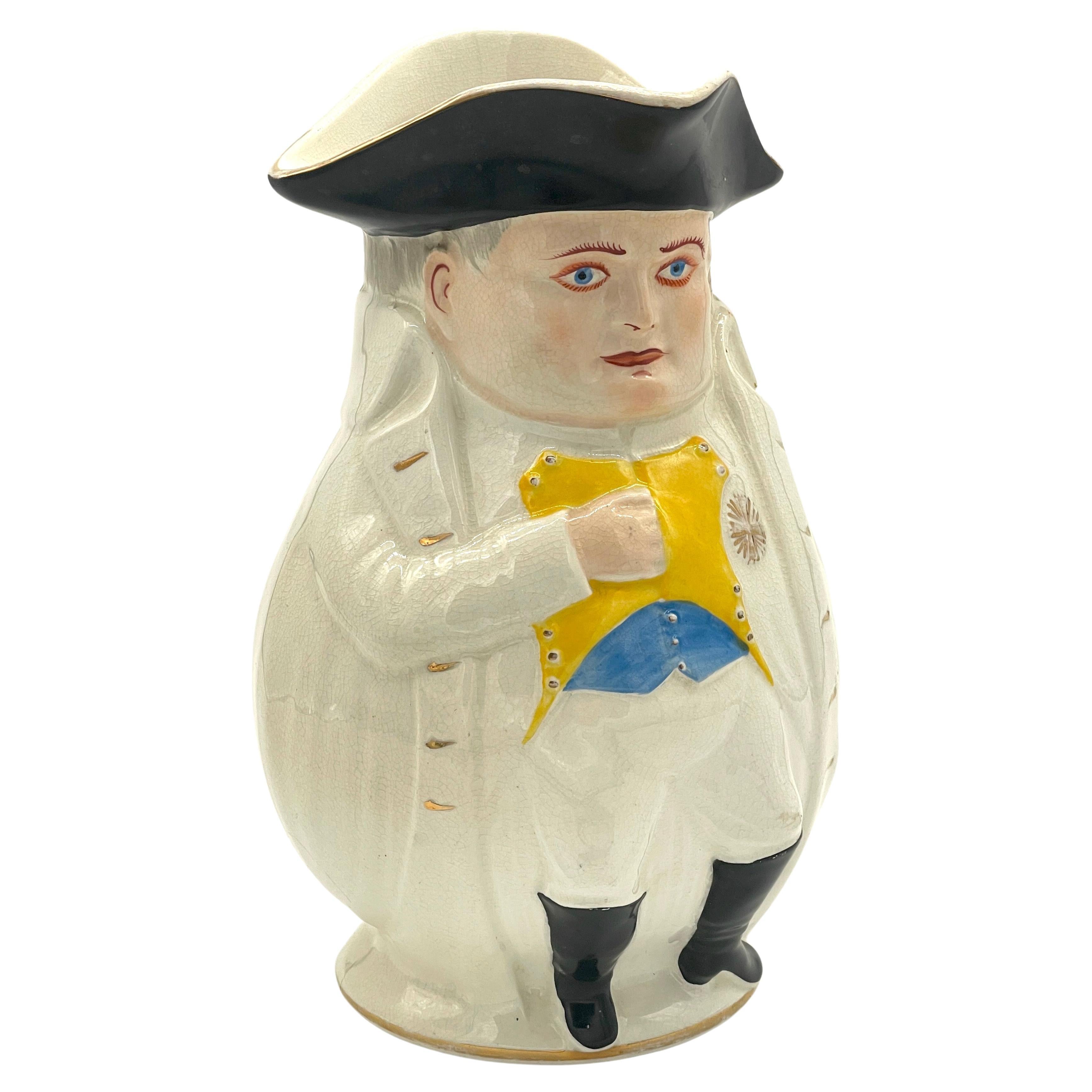 President William McKinley as Napoleon Large Toby Mug, by Morris & Willmore For Sale