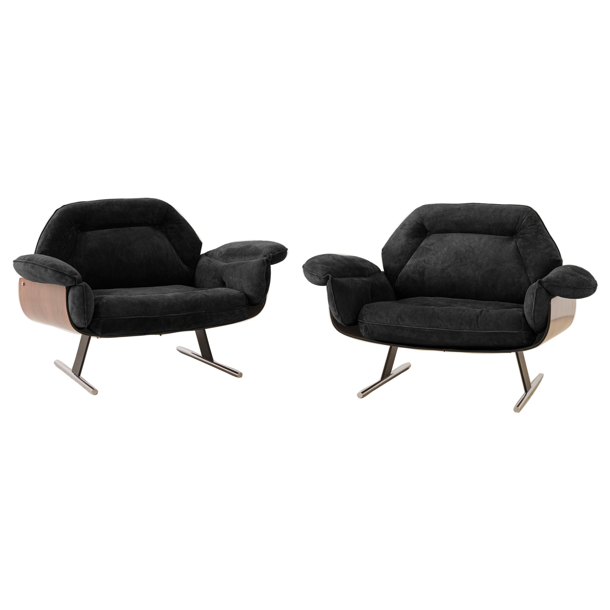 Presidential-Sessel, brasilianisches Design von Jorge Zalszupin, Palisanderholz, um 1959