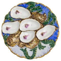 Presidential Oyster Plate Designed by Theodore R. Davis for Haviland & Co.