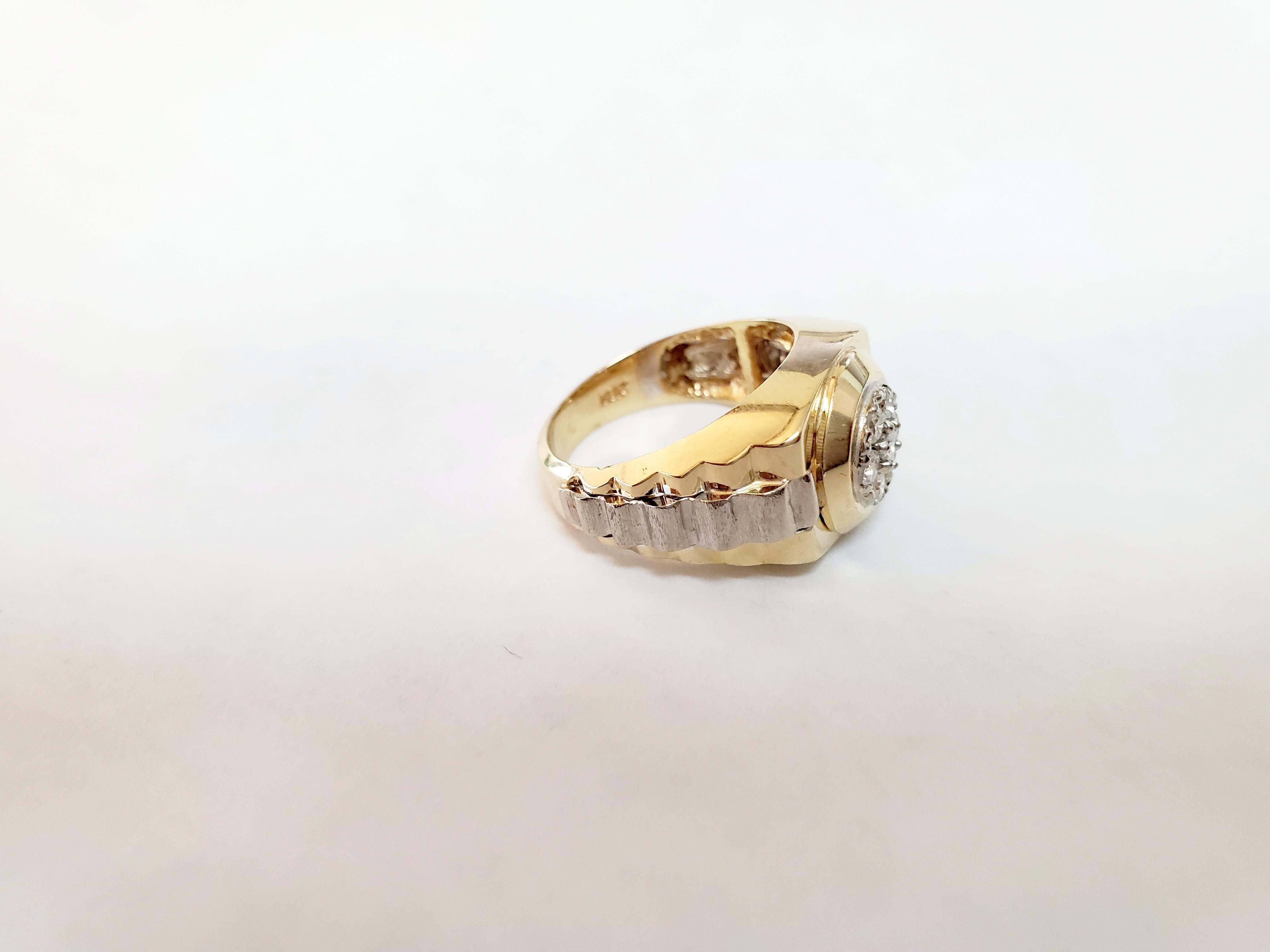 14k gold rolex ring