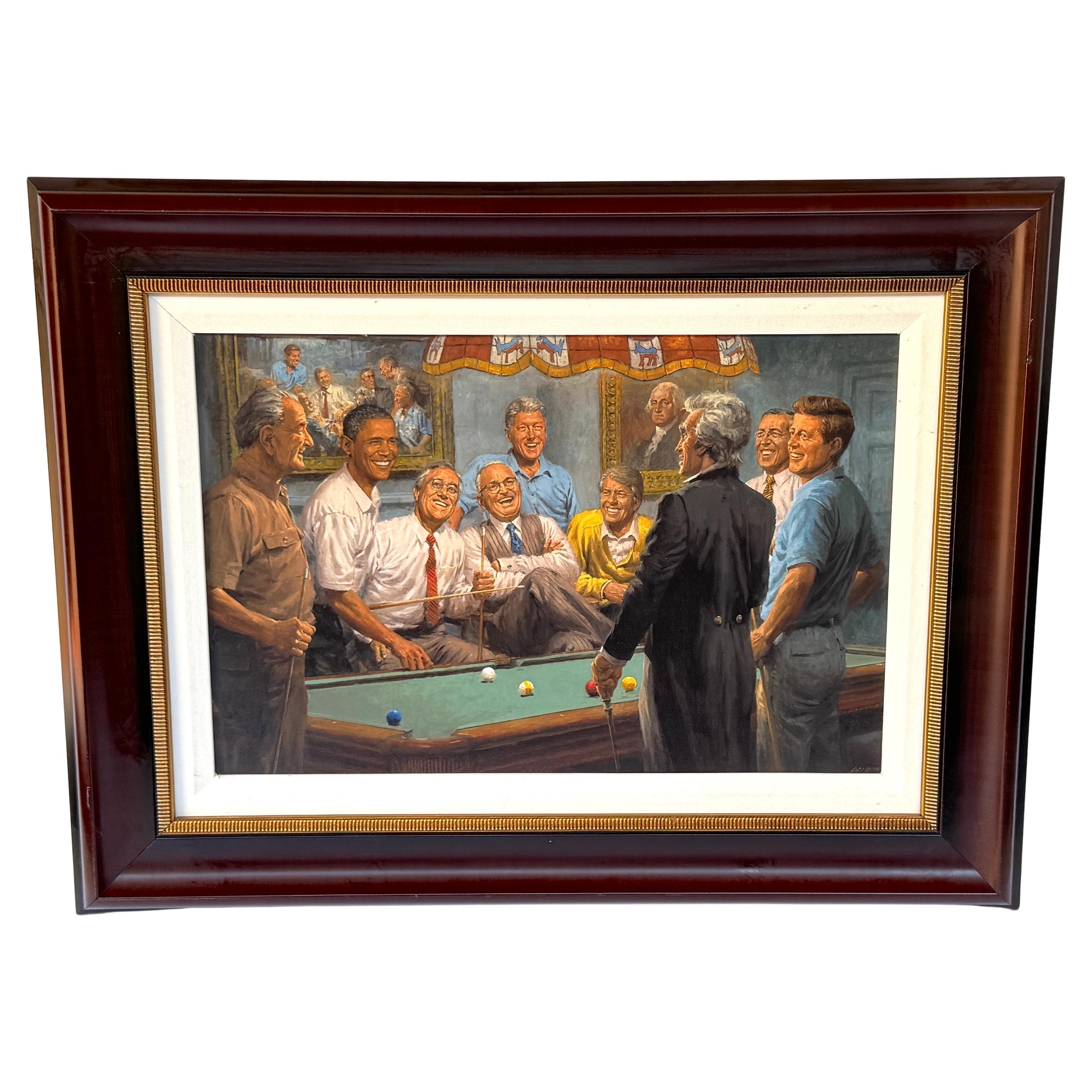 'Callin the Red' Giclée on Canvas by Andy Thomas