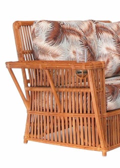 Presidents Stick Reed Rattan "Nantucket" 3 Seat Sofa