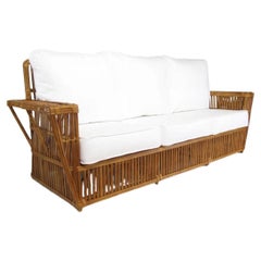 Presidents Stick Reed Rattan Nantucket 3 Seat Sofa