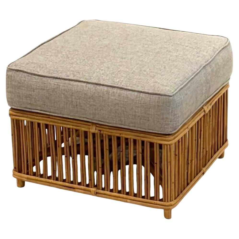 Presidents Stick Reed Rattan Nantucket Ottoman Footstool
