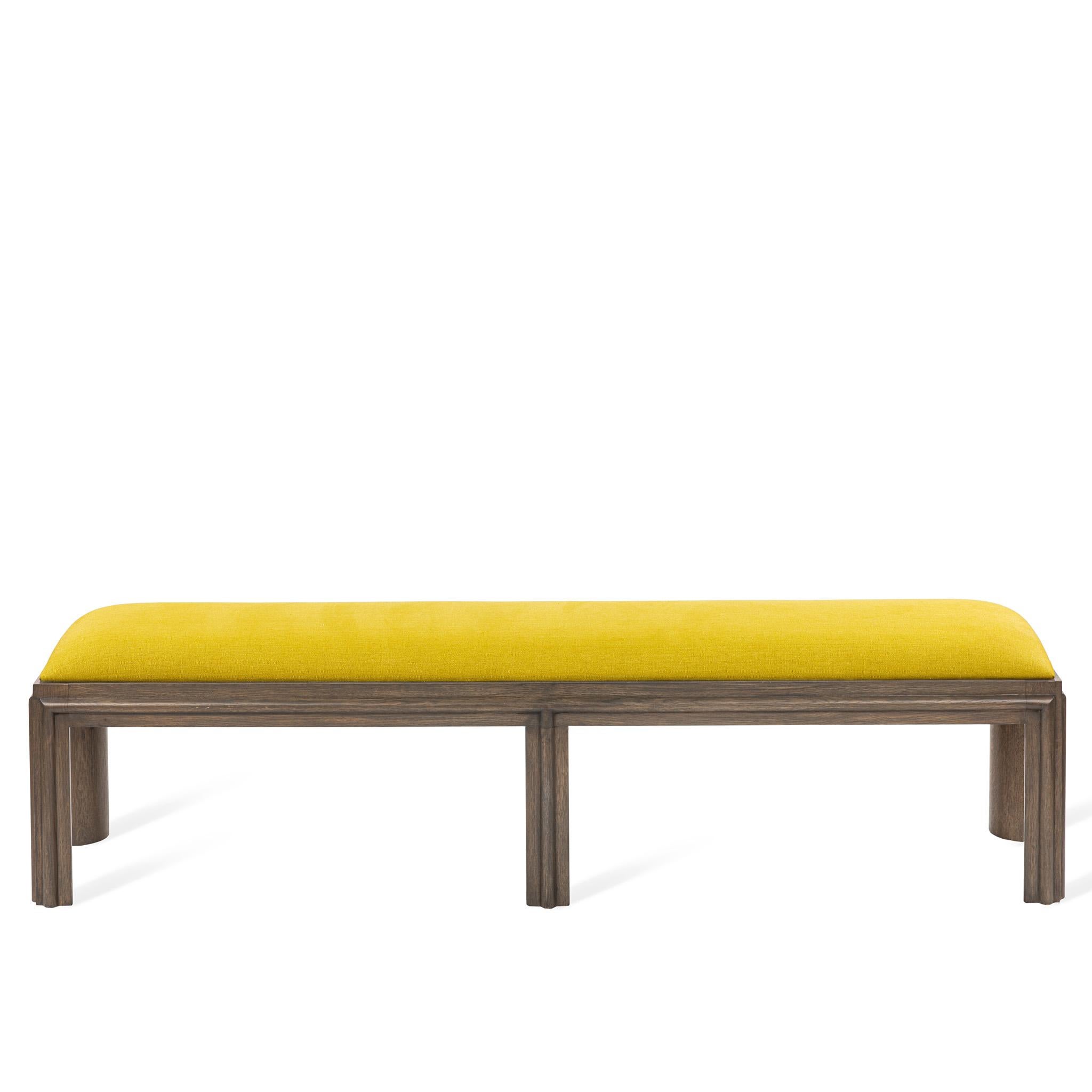Designed by Josh Greene.
Bench designed to fit at the end of the bed. Also available in 72L.
