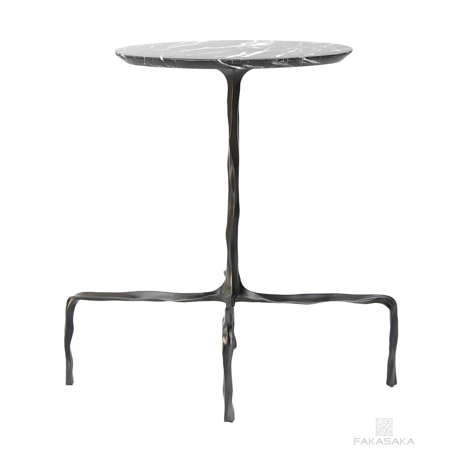 Presley Drink Table with Nero Marquina Marble Top by Fakasaka Design In New Condition For Sale In Geneve, CH