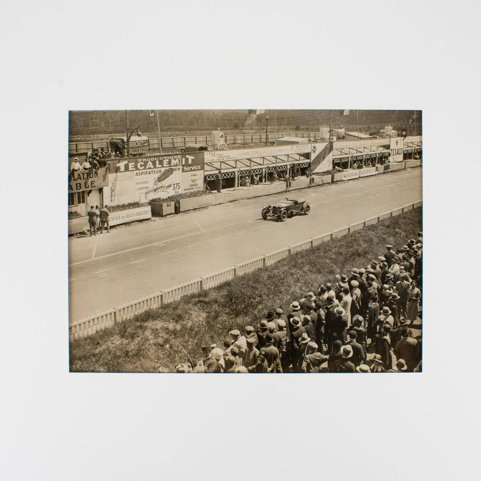 Car Race in France, 1920s - Silver Gelatin Black and White Photography Framed 2