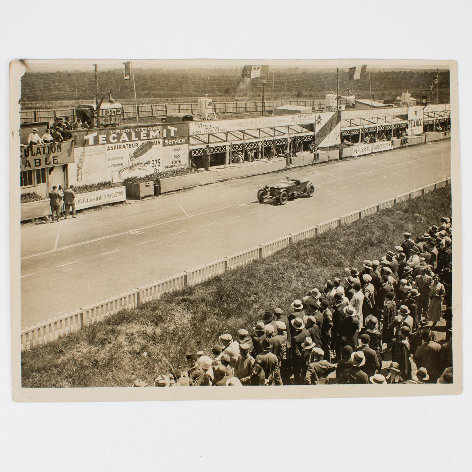 Car Race in France, 1920s - Silver Gelatin Black and White Photography Framed 3