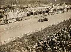 Car Race in France, 1920s - Silver Gelatin Black and White Photography Framed