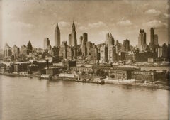 New York City Skyscrapers, July 1931, Silver Gelatin B and W Photography Framed