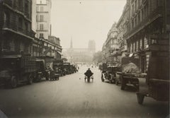 Paris, Les Halles Markt, Silbergelatine Schwarz-Weiß-Fotografie, um 1940