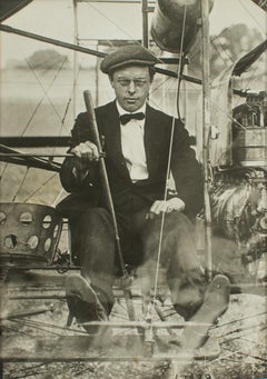 British Aeronaut EWC Perry circa 1910, Silver Gelatin B and W Photography by ROL
