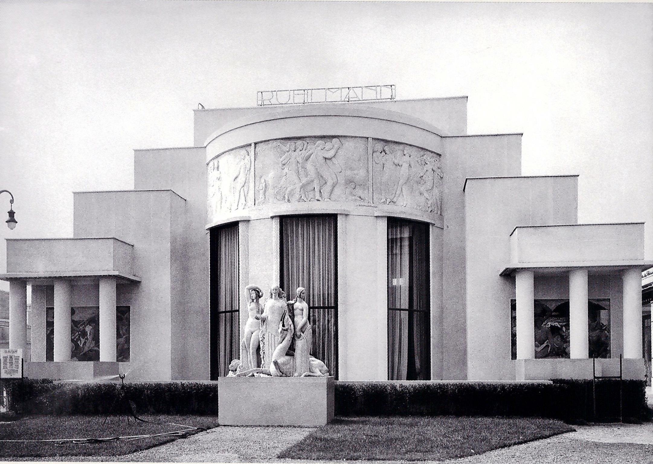 Paris, Dekorative Kunstausstellung 1925, Ruhlmann-Pavillon, B und W Fotografie im Angebot 5