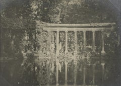Paris, The Parc Monceau Public Garden, 1926 Silver Gelatin B and W Photography