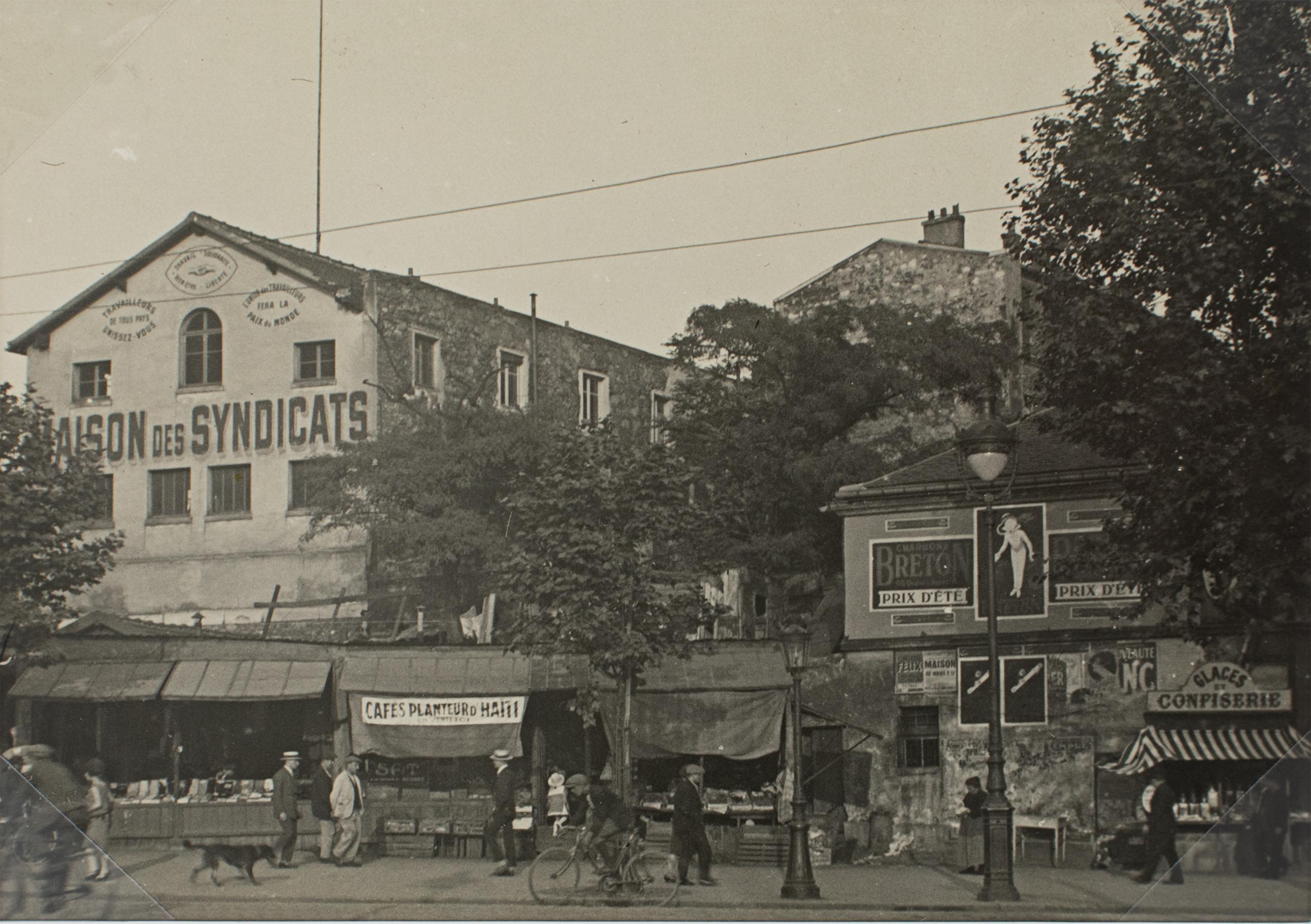 Black and White Photograph de Press Photo - Plaza del Combate, París, hacia 1930, Fotografía en blanco y negro con gelatina de plata