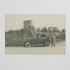 World War I Ruins near Paris 1926, Silver Gelatin Black and White Photography