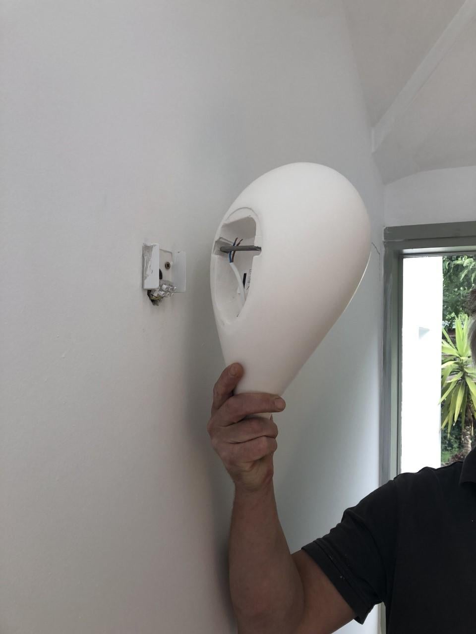 CAMPIONE STAMPA:  Lampada da parete Shell - fotografata una volta, ricondizionata come nuova. in vendita 11