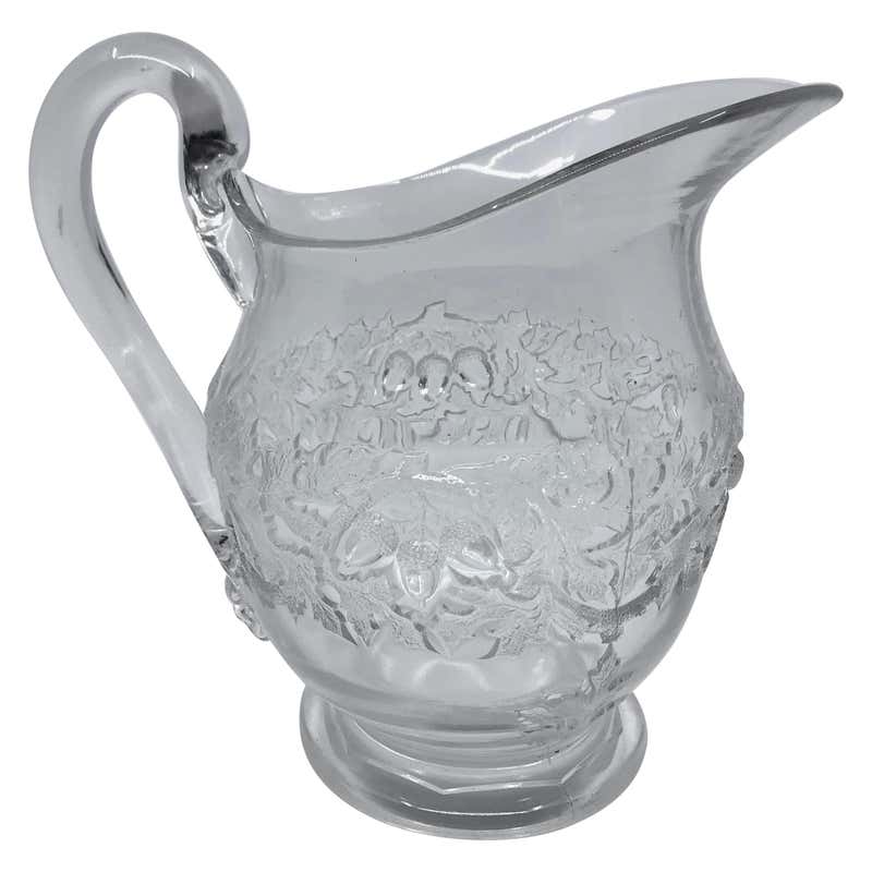 Paneled American glass pitcher For Sale at 1stDibs | heisey glass pitcher