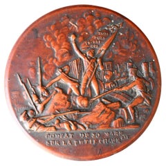 Caja de rapé de madera prensada que representa la batalla de París del 30 de marzo de 1814
