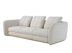 PRESTIGE Sofá modular moderno de líneas esculturales y tapicería de lujo