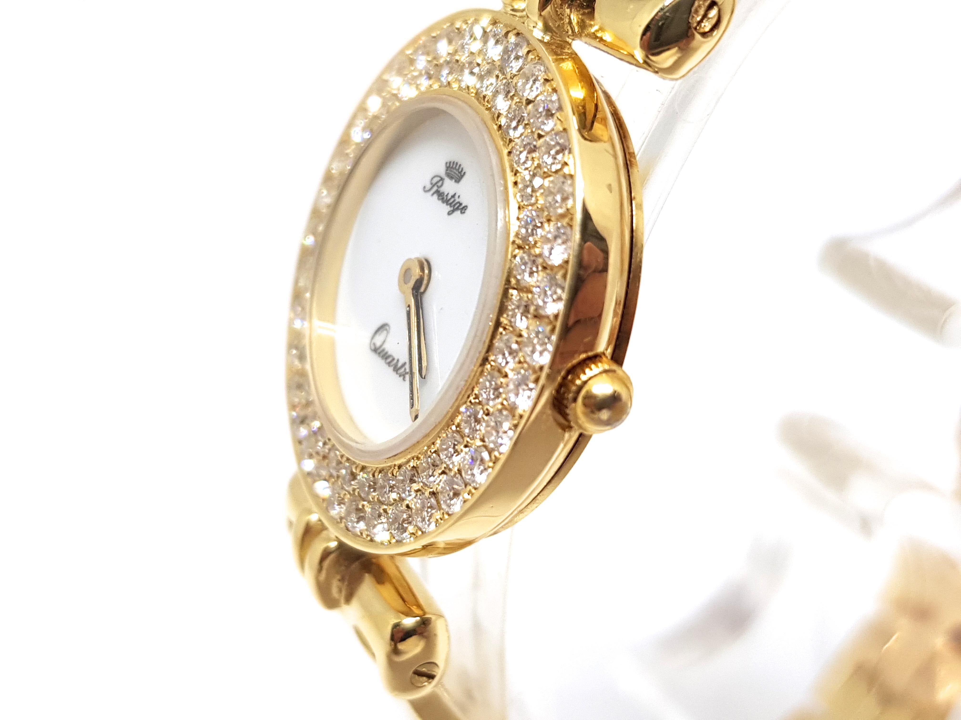 Prestige Watch Yellow Gold Diamonds For Sale 1