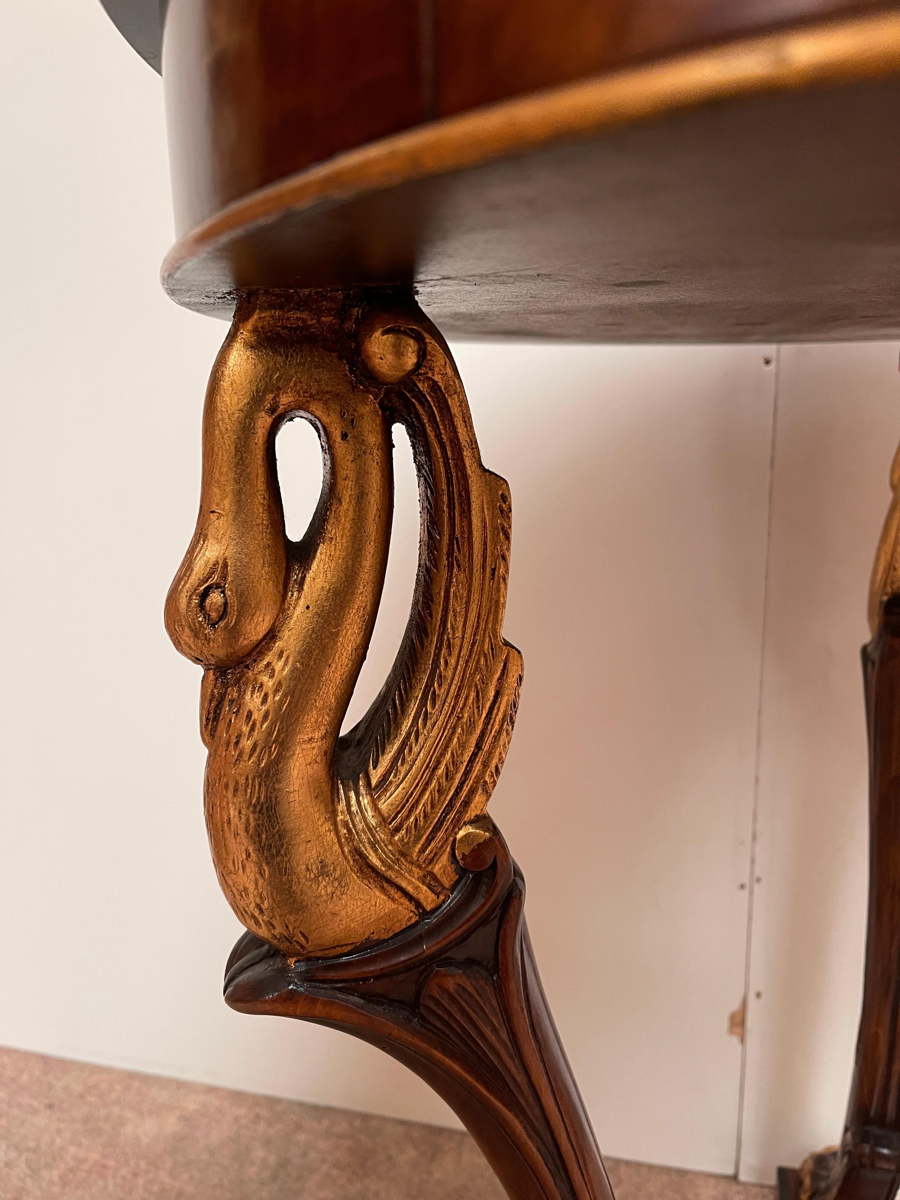 Prestigious 1980s French-style carved wood Italian coffee table For Sale 1