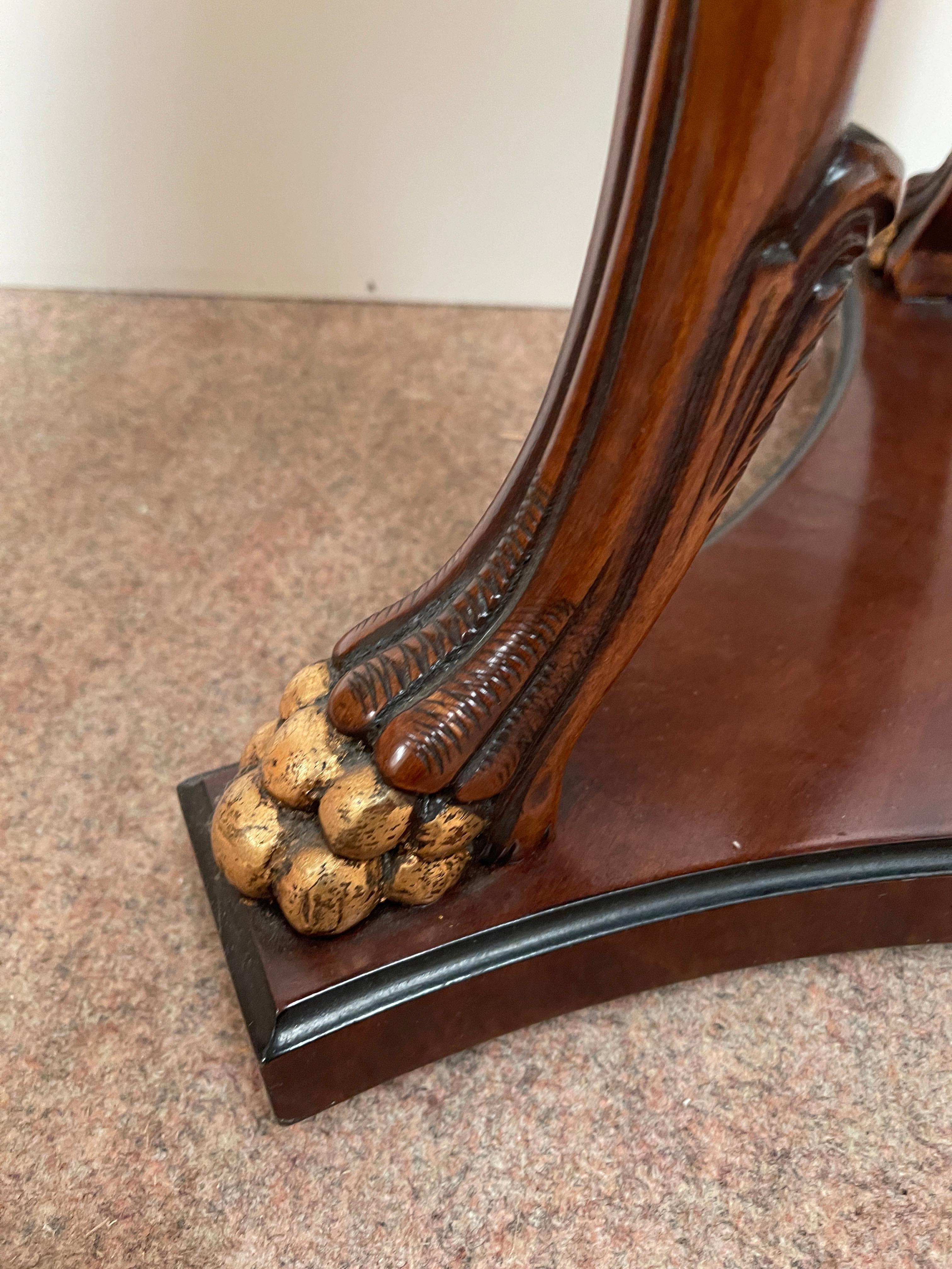 Prestigious 1980s French-style carved wood Italian coffee table For Sale 2