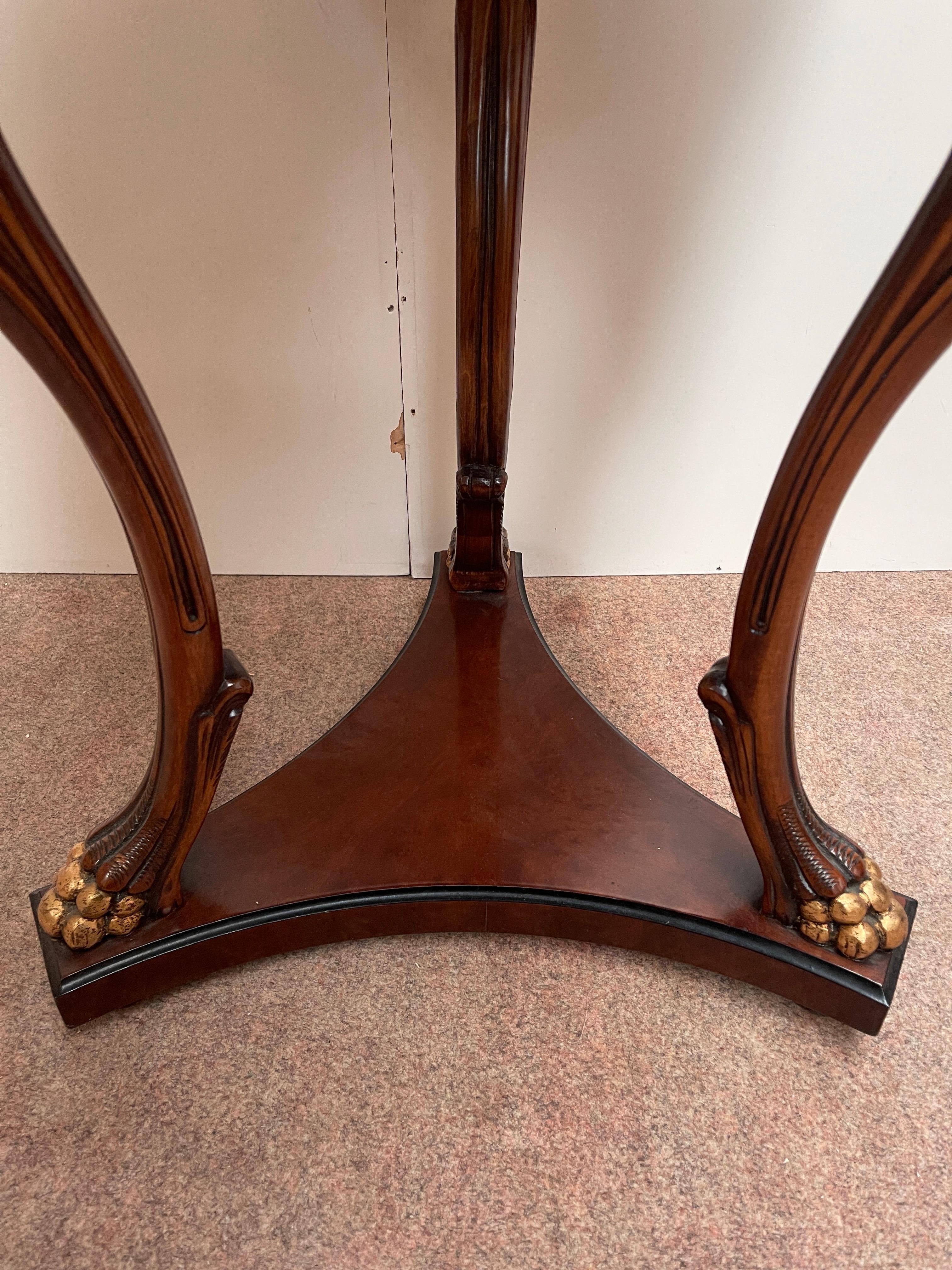 Prestigious 1980s French-style carved wood Italian coffee table For Sale 3