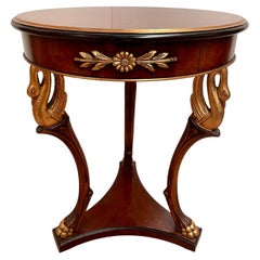 Prestigious 1980s French-style carved wood Italian coffee table