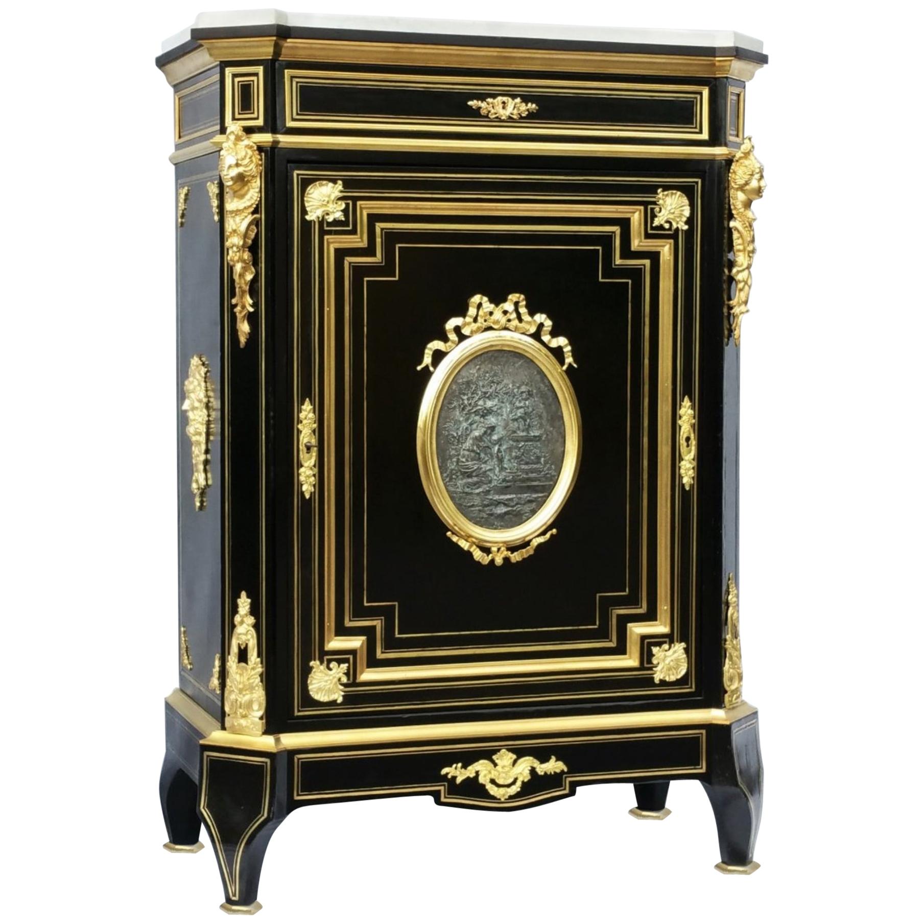 Prestigious Napoleon III Cabinet signed by Paul Sormani et Fils, France, 1878